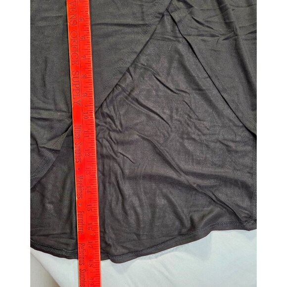 Heimish USA Maxi Dress Womens L Black Sleeveless With Wrap Detail Rayon/Spandex - Picture 8 of 8